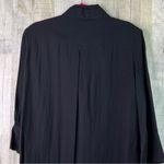 (Flawed Button Broken)Fridaze Linen Redefined Black Linen Shirt Jacket Size XL Photo 10