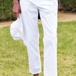 Frank & Eileen  Wicklow Chino Cotton Pants in White Size 4 Photo 0