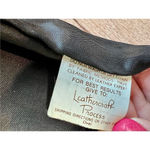 Vakko Black Leather Lined Back Slit Straight Pencil Skirt‎ sz 8 Photo 4