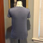 Active USA Dusty Blue Knot-Front T-Shirt (S) Photo 3