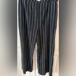Shinestar Black/white Stripe Wide leg Pant L Photo 1