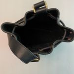 Dooney & Bourke  Black Leather Pull String Bucket Shoulder Handbag VINTAGE Photo 9