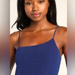 NWT Lulus Take Me Anywhere Cobalt Sparkly Asymmetrical
Bodycon Mini Dress M Blue Size M Photo 2