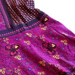 Rebecca Taylor 100% Silk Floral Print Dress Purple Fit N Flare Size 4 Women's Photo 8