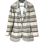 Vintage Casablanca Wool Blend Southwestern Aztec Blazer Coat Size 14 Tan Photo 0
