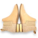 Toms Ella Chelsea Boots Skip On Booties in Honey Leather Faux Shearling Size 9.5 Photo 8
