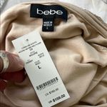 Bebe  One Shoulder Rose Gold Sequined Overlay Dress Photo 3