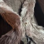 Vintage Real Fur Lined Coat Thinsulate Insulated Hooded Brown Women Size XS Photo 8