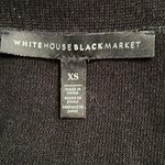 White House | Black Market Sweater Women XS Black White Embroidered Stripe Neutral Photo 4