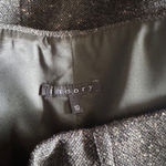 Theory Dark Green Wool Tweed Tulip Skirt Size 10 Made in USA Photo 4