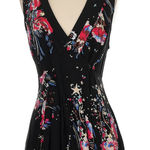 Free People  Black Floral Mini Dress Photo 0
