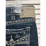 Silver Jeans Aiko Mid Bootcut Medium Wash Low Rise Stitching Size 30x33 Logo Photo 4