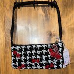 Handcrafted In India | Cherry 🍒 Beaded Bag w/ Bag Charm Black Photo 0