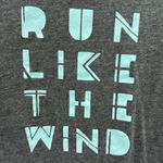 ASICS Run Like The Wind Heathered Gray Athletic Graphic Tee Short Sleeve Size XL Photo 2