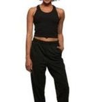 JOLYN Womens Elastic Waist Tapered Ankle Zip Jacklyn Leggings Black Large Photo 0