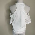 Mizzou White T Cold Shoulder T Shirt Sz Medium Photo 2