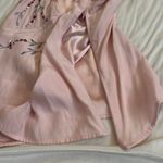 Petite Sophisticate Vintage 90s Silk Pink embroidered beaded Cami Top Photo 2