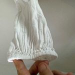 N/Nicholas Cotton White Eyelet Long Sleeve Mini Tiered Dress Size 6 Photo 5