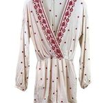 Chloe & Katie Boho Floral Cream/Red V Photo 0