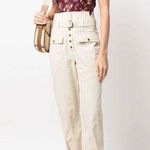 Ulla Johnson NEW Oliver Belted Nonstretch Cargo Jeans Photo 0