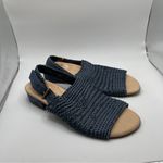 Paul Green  Helena Sandal blue size 5 US 6.5 blue navy Woven leather upper Photo 1