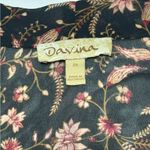 Floral Black Sheer Women's Varsity Jacket Size 2X Photo 1