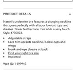 Natori  Pink Feathers Underwire Plunge Lightly Lined Bra 30DDD Photo 4