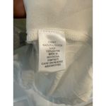 Elle Sleeveless Tank Top Smocked Detail Casual Blouse White Size L Photo 3