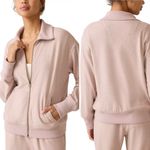 Faherty  Legend Lounge Full Zip Jacket Sweatshirt Pink Large Photo 1