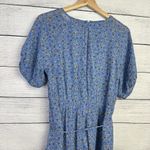 Madewell Tassel-Tie Mini Dress in Calico Floral Blue Size 6 Summer Coquette Girl Photo 6