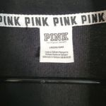 PINK - Victoria's Secret Pink Victoria’s Secret Gray & Black 1/4 zip pullover size Large Photo 13