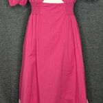 Sachin & Babi Bri Tie Dye Pink & Orange Cutout Midi Dress Size 6 Photo 2