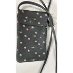 Free People Let’s Dance Phone Crossbody Bag Black Floral Leather NWOT Photo 6