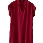 Madewell Bicoastal in Crimson Boxy Festival Boho Shirt Women’s Dress S # 1008 Photo 2