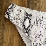 Snake Print Black White Bikini Bottom Size Small Photo 2