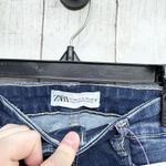ZARA Pants Women Size 6 Dark Wash High Rise Skinny Jeans Zip Fly Pockets Grunge Photo 2
