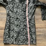 Vintage Finity Studio Gray & Black Floral Silky Blazer 10 Photo 6