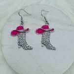 Howdy Rhinestone Boot Earrings Photo 2