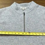 Madewell Size XS Grey Women's Wool Alpaca Blend York Half-Zip Pullover Sweater Photo 3