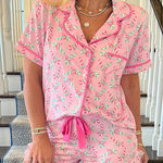 GRACE LILLY Christmas Pajama Set Pink Size L Photo 0