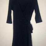 Lulus navy 3/4 sleeve wrap dress Photo 0