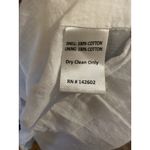 Sail To Sable Geo Stripe Ruffle Neck Dress 100% Cotton Blue White Size XS EUC Photo 5