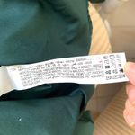 ZARA Asymmetric Poplin Button Up Long Sleeve Shirt in Duck Green Photo 9