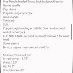 Free People Beaded Scoop Back Bodycon dress Size medium/lg Photo 3