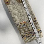 Debut  Womens S/M Open Cardigan Tribal Geometric Pattern Long Sweater Beige Brown Photo 11