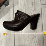 Tommy Hilfiger Millie clog heels brown buckle size 8 Barely worn. In great con Photo 7