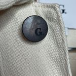 G. Label by Goop GWYN Bishop Natural Denim Jean Jacket Mini Dress in Cream Sz M Size M Photo 6