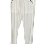 DWP Revolve Women’s S White Brody Zip Hip Pockets Utility Pull On Joggers Pants Photo 1