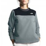 The North Face  Grey Fleece Lined Mid Layer Pullover Top sz LARGE Photo 1