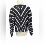 Marine layer  Brooke Black and White Striped Women's Sweater size medium Photo 2